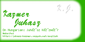 kazmer juhasz business card